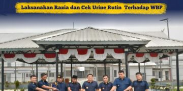 PERKUAT DETEKSI DINI LAPAS NARKOTIKA RUMBAI LAKSANAKAN RAZIA DAN CEK URINE TERHADAP WBP
