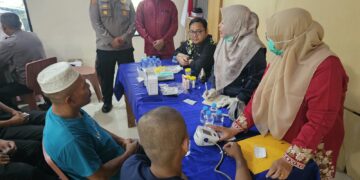 Perkuat Program Pemulihan, Polsek Kepenuhan Libatkan Puskesmas Periksa 16 Binaan Narkoba