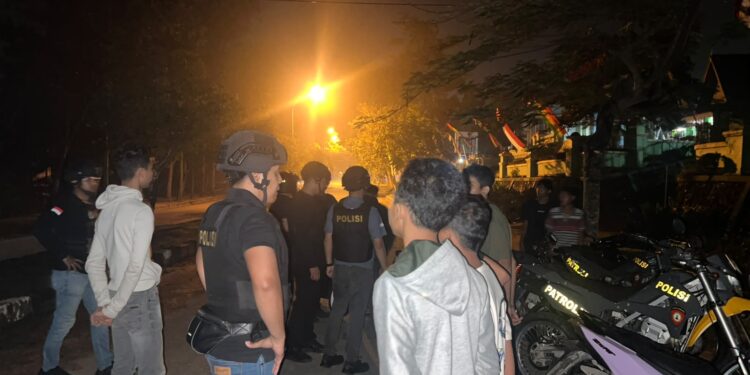 TIM URC RAGA POLRES PELALAWAN GENCAR PATROLI MALAM, BERANTAS PREMANISME DAN GENK MOTOR