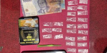Polsek Ujungbatu Ungkap Kasus Narkoba, 30 Paket Sabu Seberat 4,75 Gram Disita, Dua Tersangka Diamankan