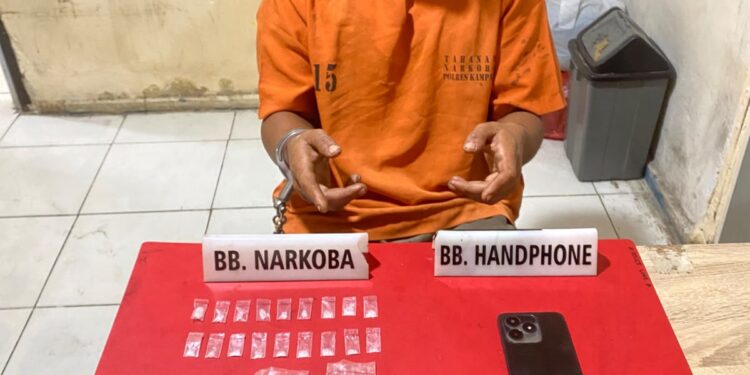 Satresnarkoba Polres Kampar Tangkap Pelaku Narkoba di Sei Putih, Amankan 3.43 Gram Sabu-sabu