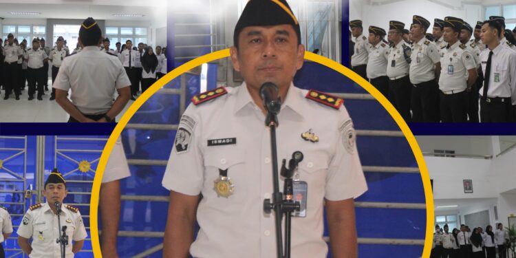 Perkuat Disiplin dan Integritas, Lapas Narkotika Rumbai Laksanakan Apel Pagi dengan Penuh Khidmat