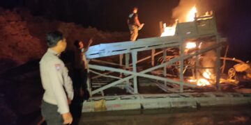 Polsek Kuantan Tengah Tindak Lanjuti Informasi PETI, Tiga Rakit Ditemukan Tak Beroperasi