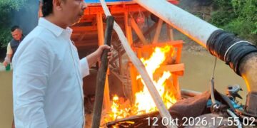 Polsek Benai Tindak Lanjuti Laporan Masyarakat, Temukan Rakit PETI di Pulau Kalimanting