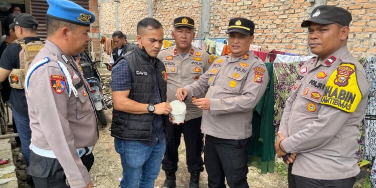 Cegah Peredaran Narkoba, Polsek Perhentian Raja Gelar Razia di Desa Hangtuah