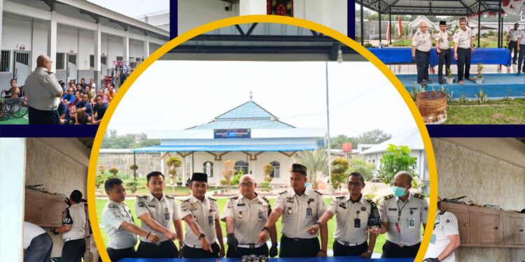 Lapas Narkotika Rumbai Laksanakan Razia Rutin Blok Hunian Warga Binaan