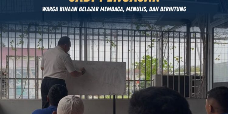 Kalapas Pasir Pangarayan Jadi Pengajar, Warga Binaan Belajar Membaca, Menulis, dan Berhitung