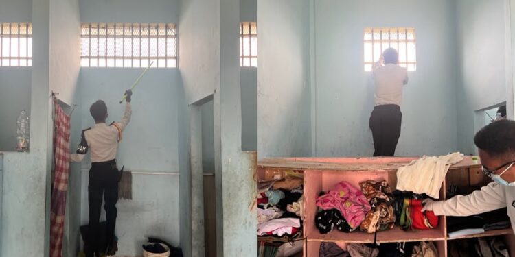 LPKA Kelas II Pekanbaru Laksanakan Razia Rutin, Perkuat Keamanan dan Ketertiban