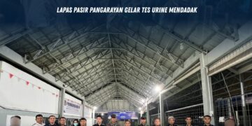 Pastikan Lapas Bersih dari Narkoba dan Barang Terlarang, Lapas Pasir Pangarayan Gelar Tes Urine Mendadak Libatkan Koramil 02 Rambah