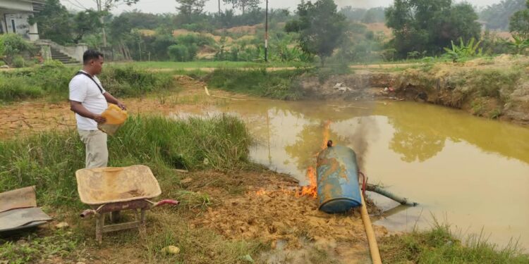 Polres Kuansing Tindak PETI di Dua Lokasi, 5 Mesin Robin Dimusnahkan dan 2 Unit Diamankan