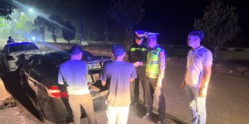 Tim Raga Polres Kuansing Gelar Patroli KRYD Malam Hari, Jaga Kamtibmas di Kota Teluk Kuantan