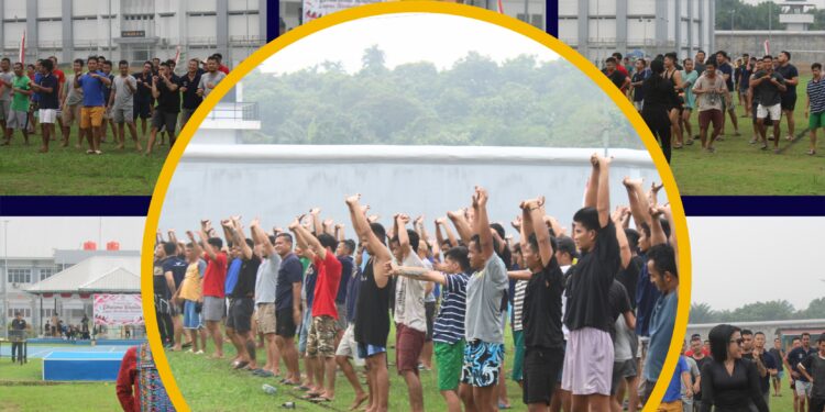 Lapas Narkotika Rumbai Jaga Kebugaran Warga Binaan Melalui Senam Sehat Bersama