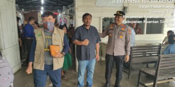 Polsek Kuantan Tengah Gelar Minggu Kasih di Gereja Santo Antonius