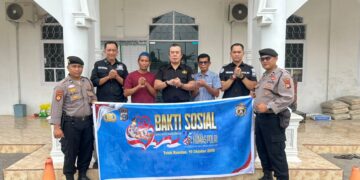 Sambut Hari Jadi Humas Polri ke-75, Polres Kuansing Gelar Bakti Sosial di Masjid Al Muhajirin