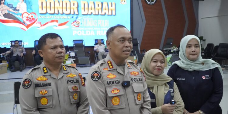 Sambut Hari Jadi ke-75 Humas Polri, Polda Riau Gelar Donor Darah sebagai Wujud Nyata Kepedulian kepada Masyarakat