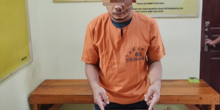 Polsek Kampar Kiri Tangkap Pengedar Narkoba, Sita 9 paket Sabu-sabu