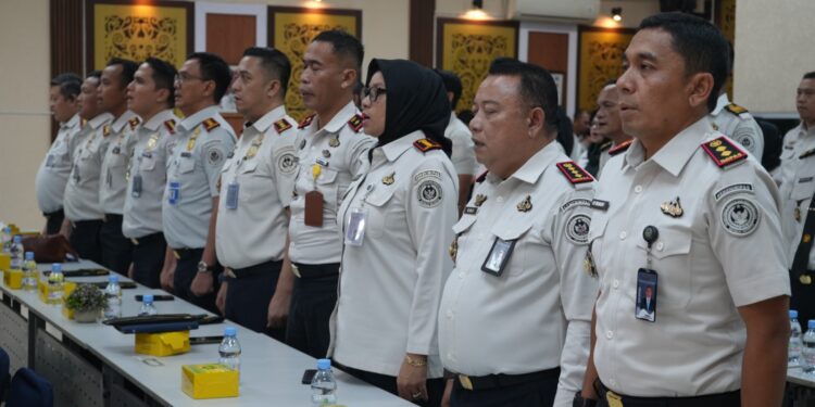 Dorong Kinerja Semakin Optimal, Lapas Perempuan Pekanbaru Ikuti Monev Capaian Kinerja Kantor Wilayah