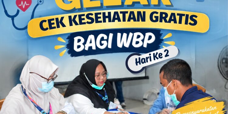 Lapas Narkotika Rumbai Gelar Cek Kesehatan Gratis bagi Warga Binaan