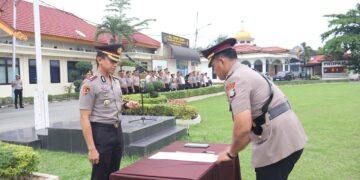 KAPOLRES PELALAWAN RESMI LANTIK AKP ZULHENDRA JADI KAPOLSEK PANGKALAN KERINCI