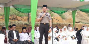 HARI SANTRI NASIONAL 2026 DI PONPES BADRUL HIDAYAH BERLANGSUNG KYIDMAT DIHADIRI KAPOLRES PELALAWAN