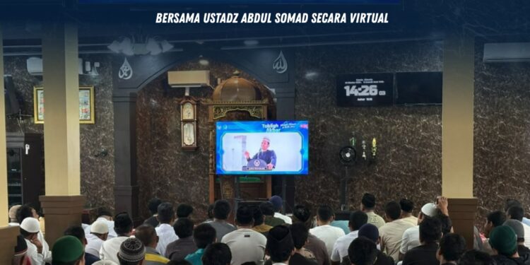 Warga Binaan Lapas Pasir Pangarayan Ikuti Tabligh Akbar Bersama Ustadz Abdul Somad Secara Virtual