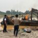 Polsek Pangean Tindak Lanjuti Aduan Masyarakat, Dua Rakit PETI di Sungai Kuantan Dimusnahkan