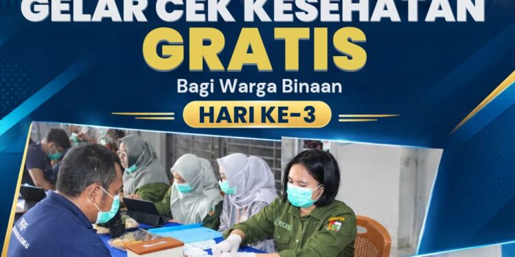 Lapas Narkotika Rumbai Gelar Cek Kesehatan Gratis bagi Warga Binaan Hari Ketiga