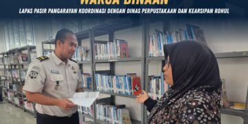 Tingkatkan Minat Baca Warga Binaan, Lapas Pasir Pangarayan Koordinasi dengan Dinas Perpustakaan dan Kearsipan Rohul