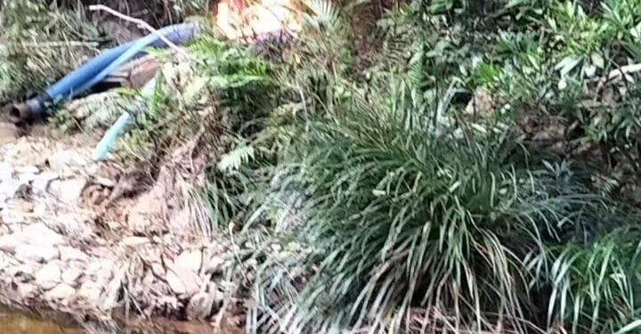 Polsek Kampar Kiri Tertibkan PETI di Sungai Batang Bio Desa Tanjung Permai