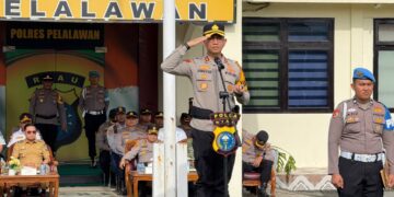 Polres Pelalawan Gelar Apel Pasukan Operasi Patuh Lancang Kuning 2026