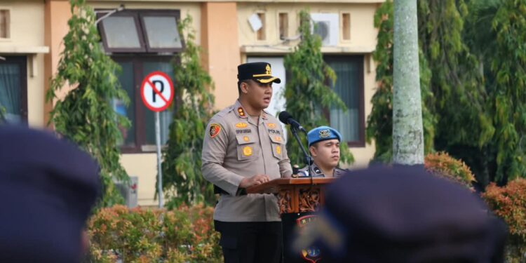 Polres Siak Laksanakan Apel Gelar Pasukan Ops Patuh Lancang Kuning 2026, Tekankan Edukasi dan Keselamatan Berlalu Lintas