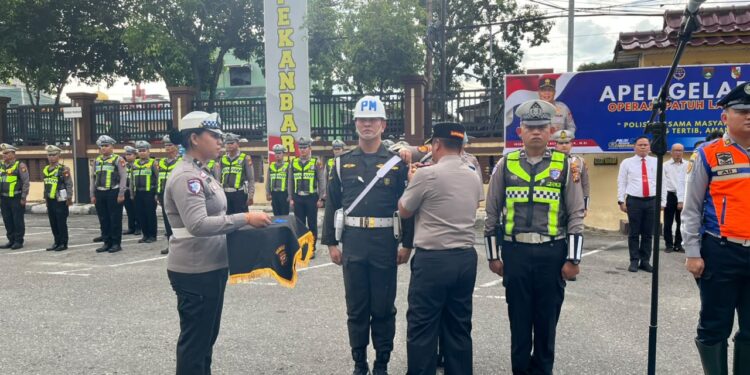 Polresta Pekanbaru Gelar Apel Pasukan Operasi Patuh Lancang Kuning 2026, Wujudkan Lalu Lintas yang Aman dan Tertib