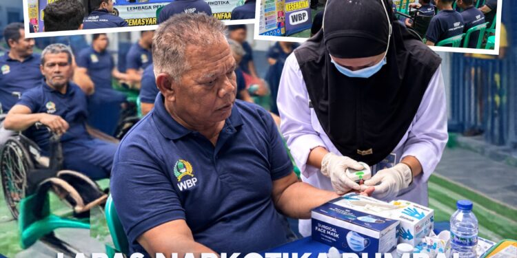 Lapas Narkotika Rumbai Gelar Posyandu bagi WBP Lansia dan Disabilitas