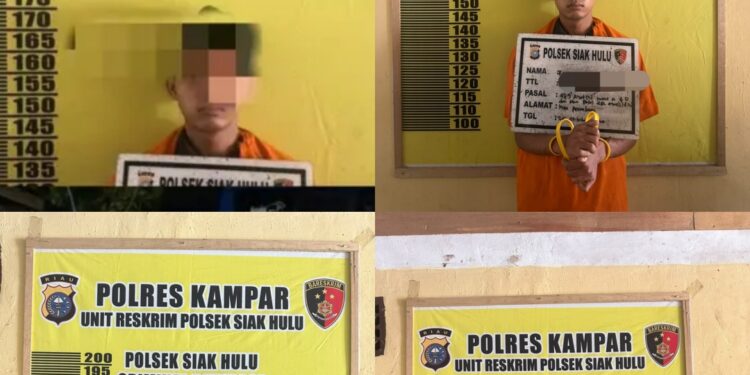 Polsek Siak Hulu Tangkap Pelaku Curas, 4 dari 7 Pelaku Yang Terlibat