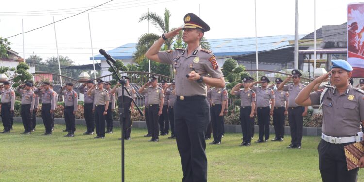 Polres Pelalawan Gelar Upacara Peringatan Hari Sumpah Pemuda ke-98 Tahun 2026