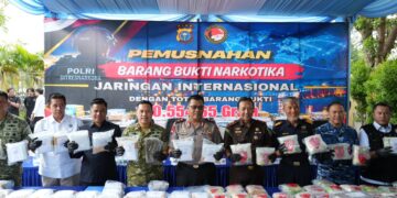 Polda Riau Musnahkan 100,55 Kg Narkotika, 467 Ribu Jiwa Diperkirakan Terselamatkan