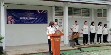 Peringati Sumpah Pemuda ke-98, Lapas Perempuan Pekanbaru Gelar Upacara Khidmat