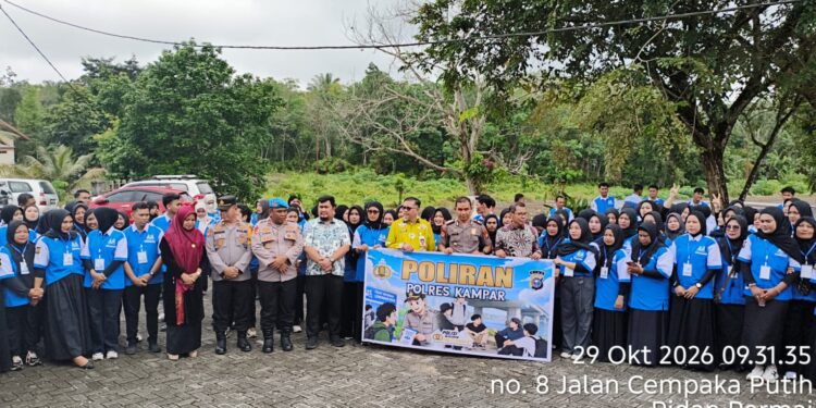 Pelaksanaan Program Polisi Peduli Pengangguran (POLIRAN) Polres Kampar di Balai Latihan Kerja Kabupaten Kampar