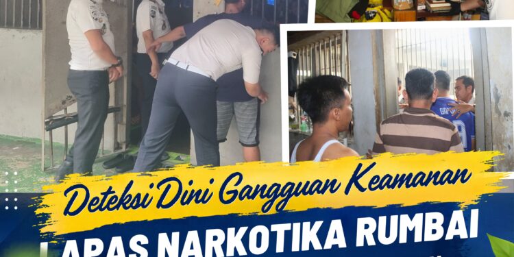 Lapas Narkotika Rumbai Laksanakan Razia Rutin Blok Hunian