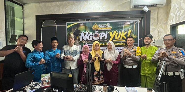 Ngopi Yuk! Bersama Humas Polres Kuansing, Sosialisasikan Operasi Patuh Lancang Kuning 2026 Melalui Live Streaming