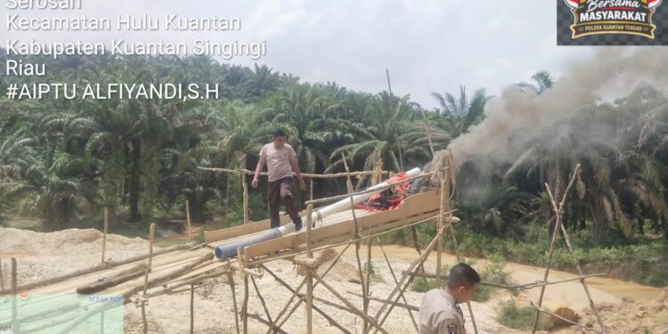 Polsek Kuantan Tengah Musnahkan Dua