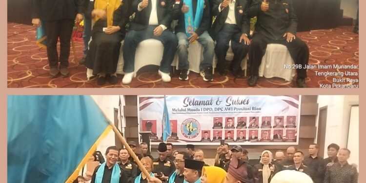 DPD dan DPC Aliansi Wartawan Indonesia (AWI) se-Provinsi Riau Resmi Dilantik