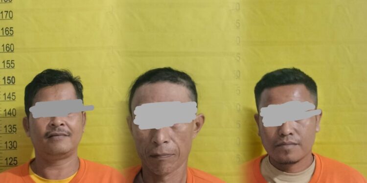 GELAPKAN 66 LITER SOLAR PT. MUP, 3 PRIA DI LANGGAM DIAMANKAN POLSEK LANGGAM