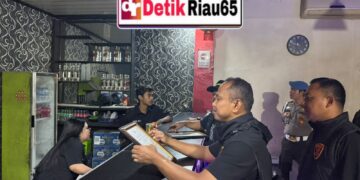 Polsek Kandis Bersama Satresnarkoba Polres Siak Gencarkan Razia, Tiga Tempat Hiburan Malam Jadi Sasaran