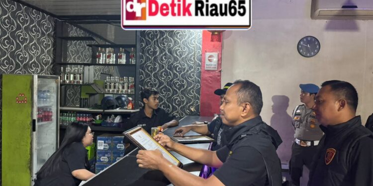 Polsek Kandis Bersama Satresnarkoba Polres Siak Gencarkan Razia, Tiga Tempat Hiburan Malam Jadi Sasaran